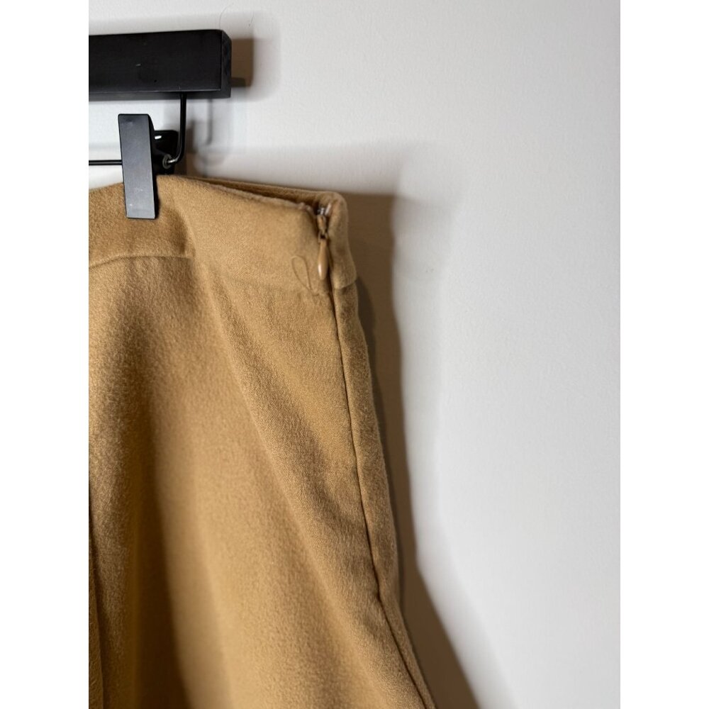 SHEIN Curve Flare Skirt Tan A Line Mini Soft Academia Old Money Size 2XL - Picture 7 of 7